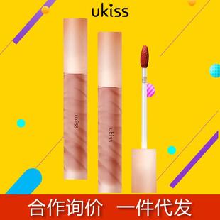 ukiss水唇露w12口红唇釉滋润学生款适合素颜的唇釉正品官方旗舰店