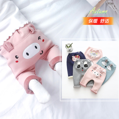 宝宝裤子加绒加厚保暖婴儿大pp