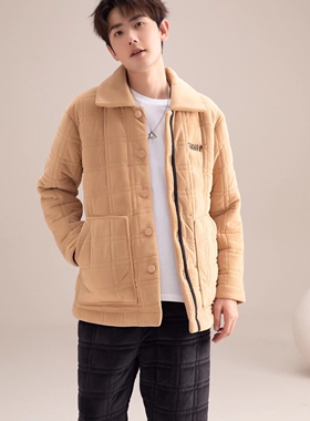 专柜高货安杜拉冬男 小翻领米朵棉夹棉加厚宽松睡衣家居服套36755