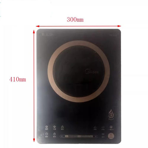 二手拆机面板美的电磁炉配件C21-RH2162黑晶面板触摸微晶板
