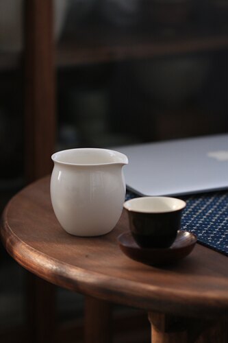 半闲甄选台湾老牌茶器三希堂晓芳窑平替超薄手感好公道杯手抓壶