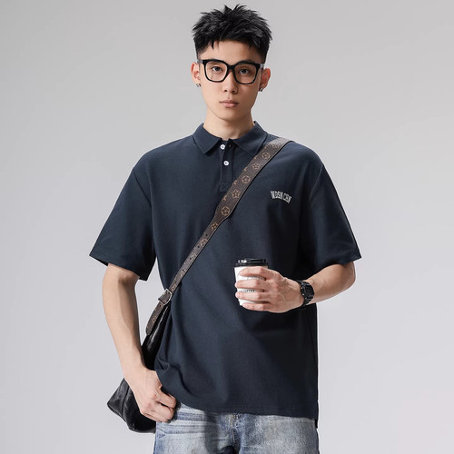 woodsoon夏季男士短袖POLO衫