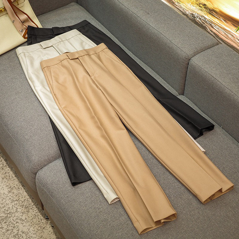 通勤~显瘦利落！修腿型高腰九分烟管小西裤女b搭夏季