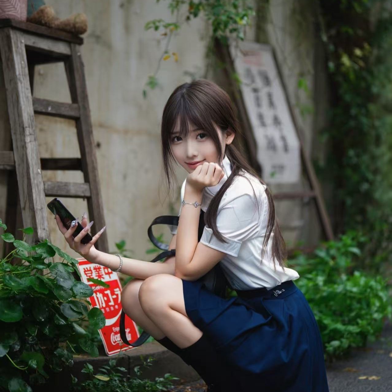 基础款jk制服短袖衬衫女日系学院白衬衣百褶短毕业班服套装