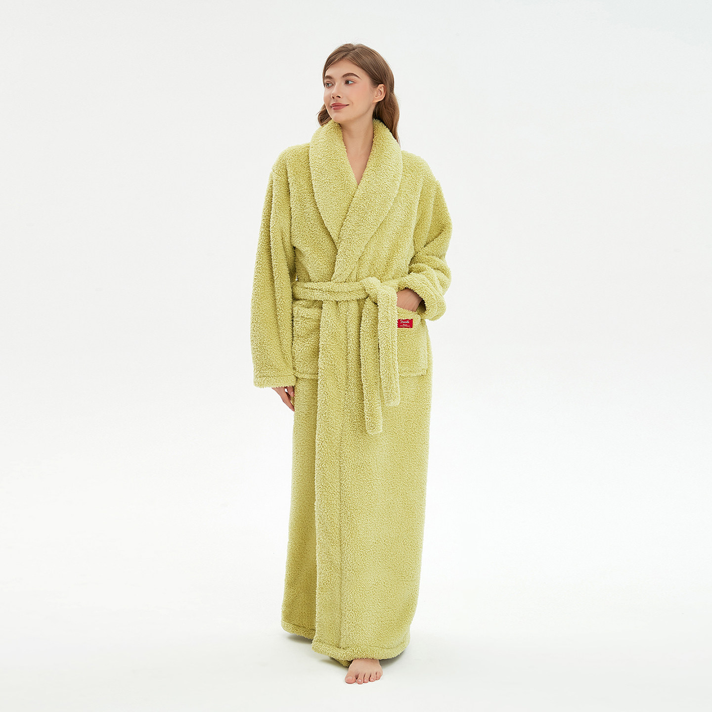 超长睡袍冬季加绒加厚男女情侣款浴袍家居服2026新款居家斗篷睡衣