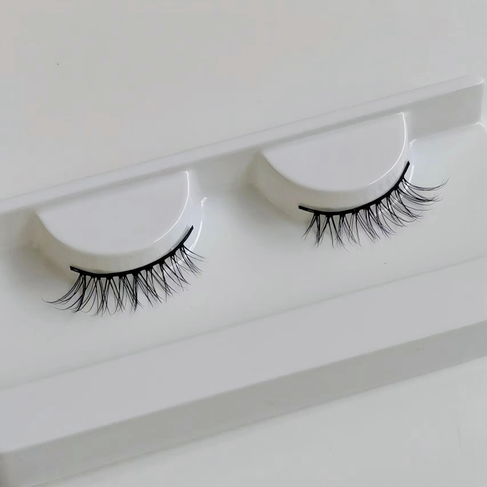 艾魔水貂毛假睫毛自然短款半眼款