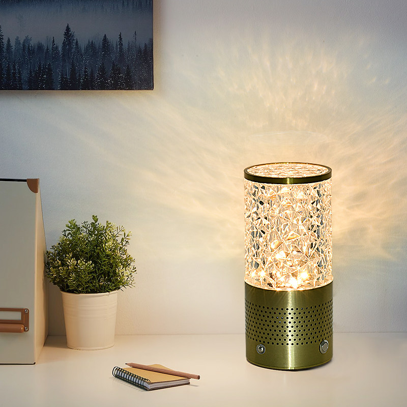 现代简约家用台灯卧室床头创意装饰充电灯桌面蓝牙音箱便携氛围灯