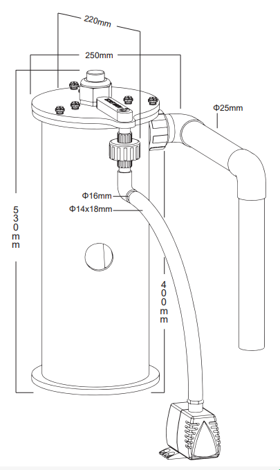 AE AR16VRF0E AR80外置藻类培养桶海E水1鱼降缸过滤桶低PO4NO3