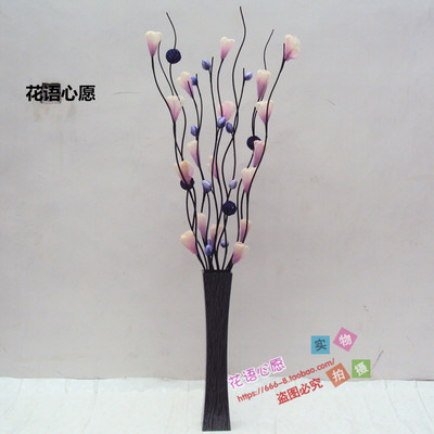 仿真花富贵干支曲柳落地摆放