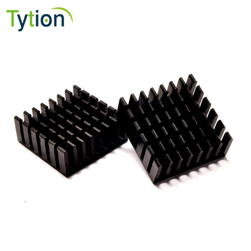 黑色散热片25MM*25MM*5MM