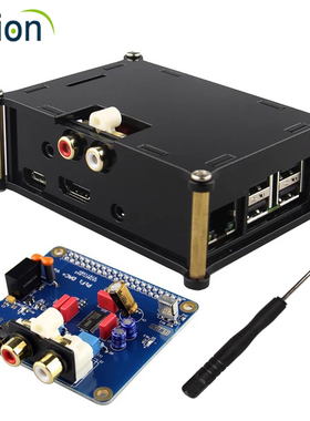 树莓派外壳4B 3B+2B扩展板I2S HIFI DAC数字声卡机箱盒子音乐播放