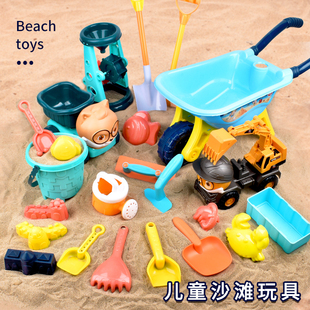 海边儿童挖沙玩沙子挖土工具铲子桶沙漏宝宝室内沙池 沙滩玩具套装