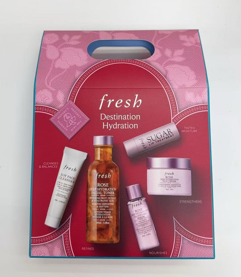 Fresh玫瑰保湿花瓣水面霜礼盒