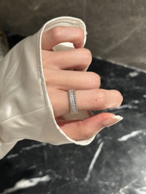 双12团购18k金满天星珠珠钻石戒指