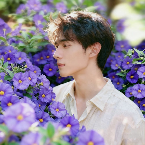 蓝茄花盆栽阳台庭院好养爆花机器