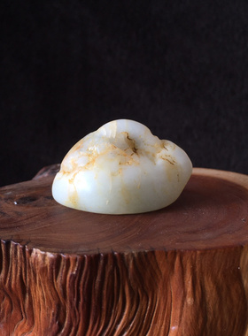 18.61g新疆和田玉白玉籽料天然玉山子小摆件珠宝玉石文玩艺术收藏