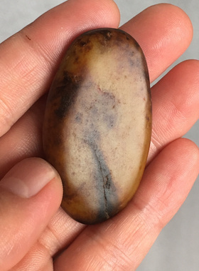 23.31g新疆和田玉黄沁籽料原石1块如图珠宝玉石文玩艺术收藏