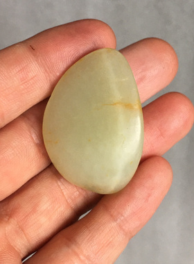 19.02g新疆和田玉白玉籽料如图珠宝玉石文玩艺术收藏