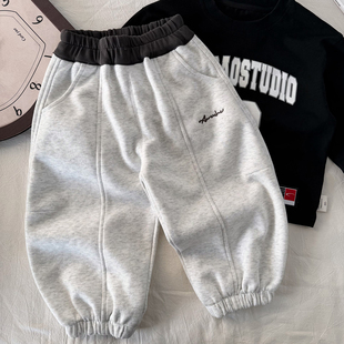 男童裤子春秋儿童运动裤卫裤2026新款宝宝休闲束脚裤百搭小童长裤