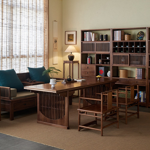 宋氏美学北美黑胡桃木茶桌