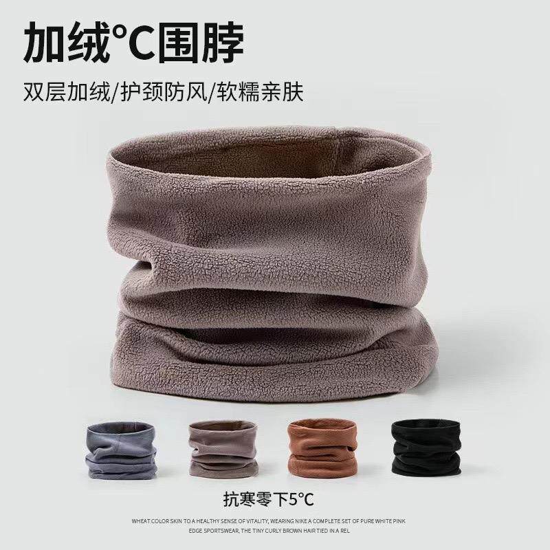 冬季防寒保暖围脖面罩两用户外骑行防风口罩加厚摇粒绒护颈脖套