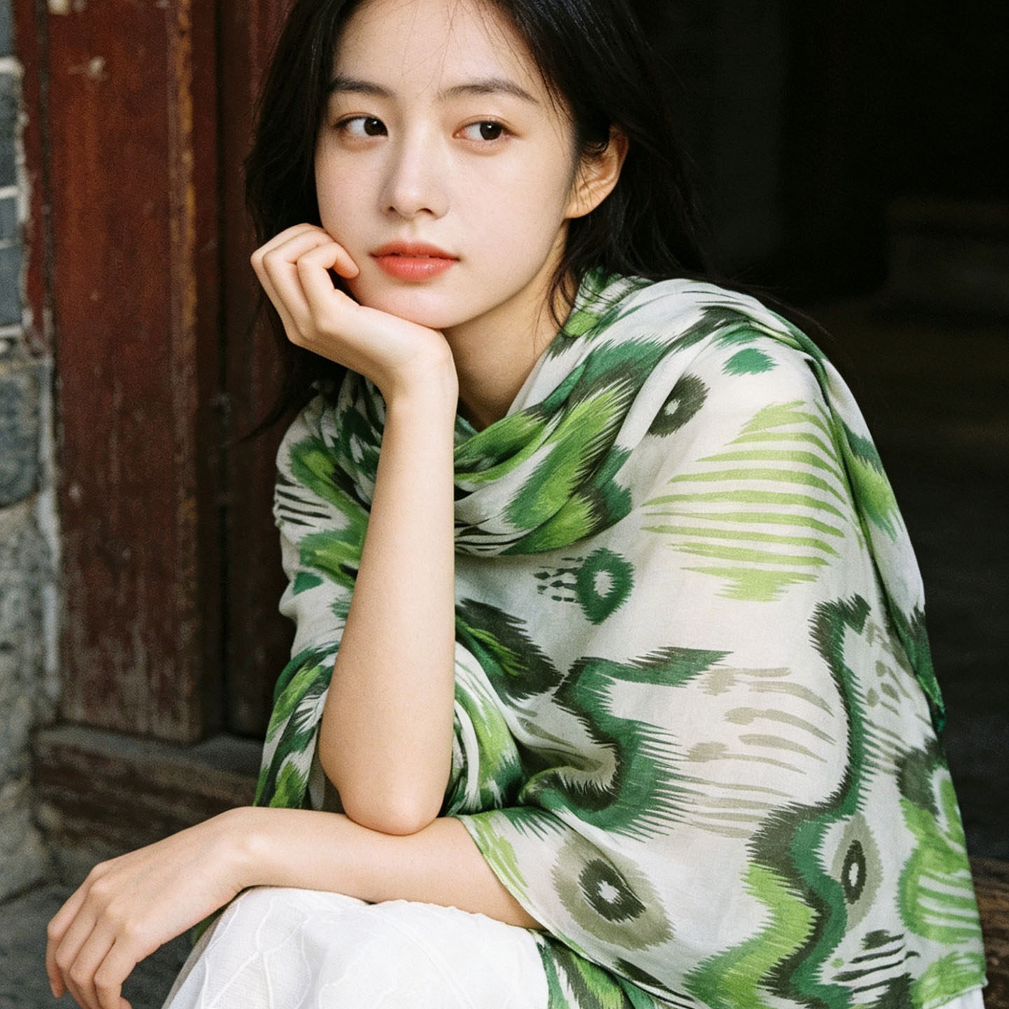 用清绿翻新自己 文艺棉麻围巾女 新疆云南海边度假遮阳丝巾大披肩