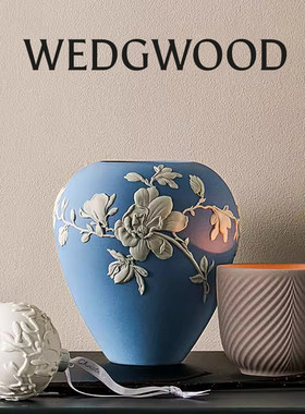 WEDGWOOD木兰芳华浮雕玉石花瓶
