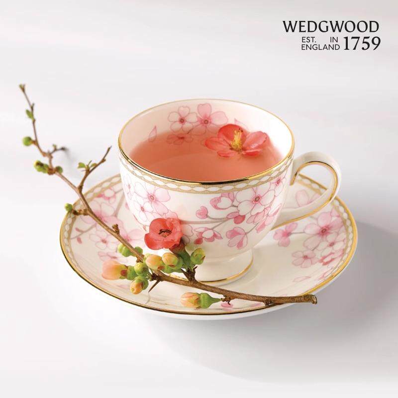 现货WEDGWOOD威基伍德樱花春蕾花茶杯碟骨瓷咖啡杯礼盒结婚礼物