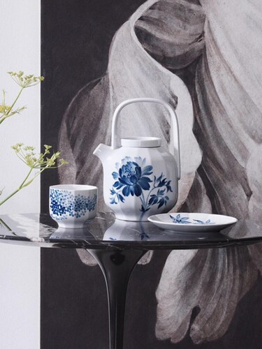 丹麦RoyalCopenhagen哥本哈根Blomst绽蓝花杯碟马克杯餐具碗盘