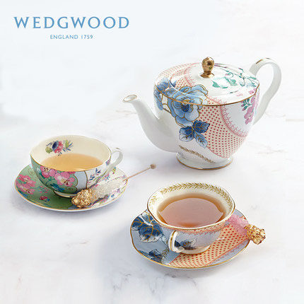 wedgwood花间舞蝶骨瓷茶具套装