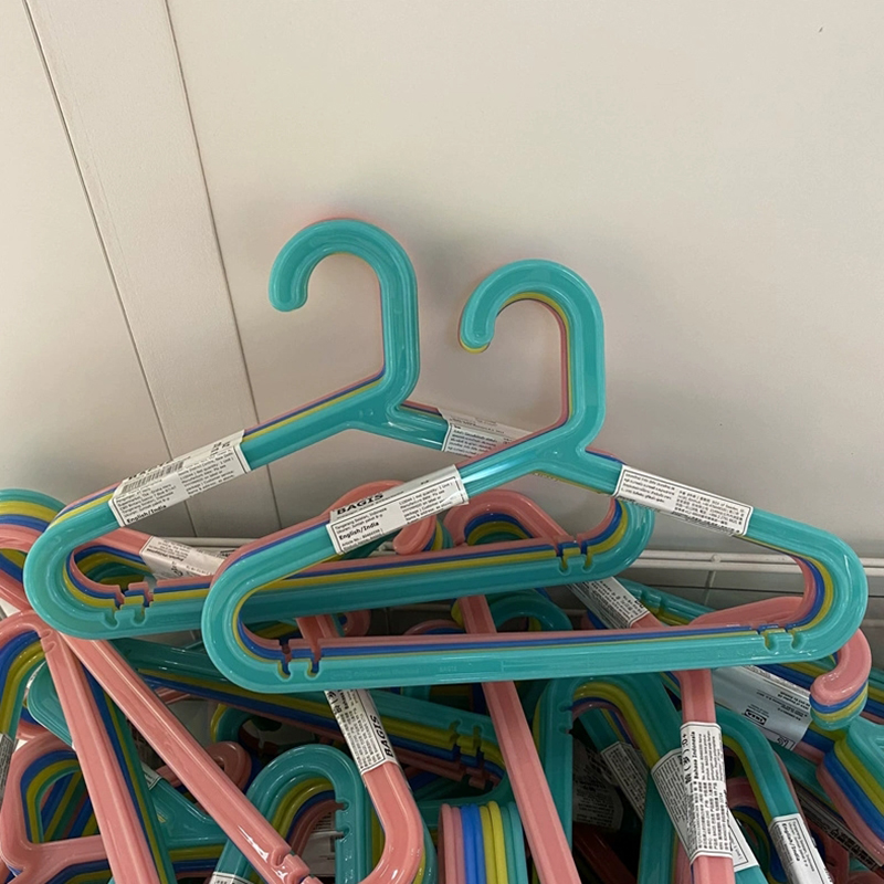 甄嘉宜儿童衣架家用塑料衣架彩色