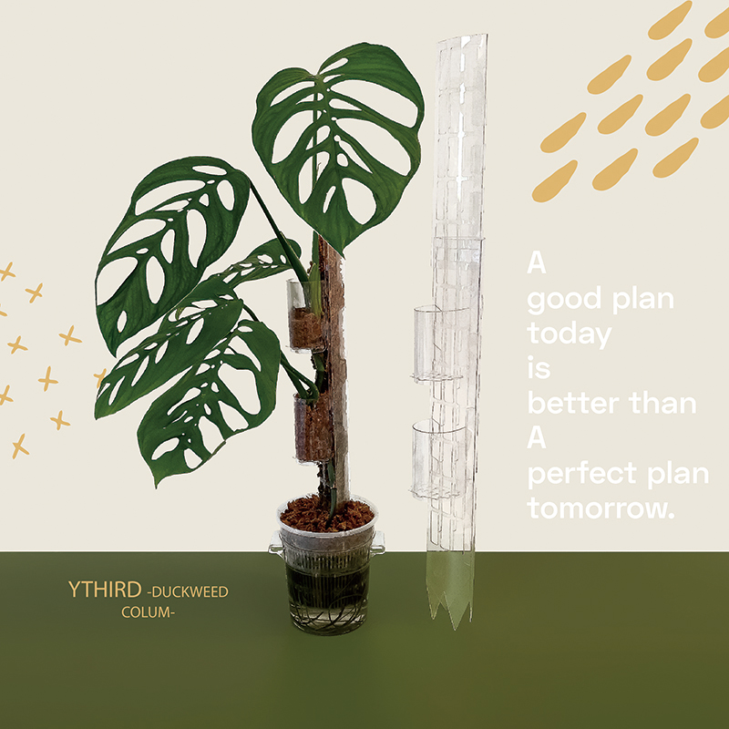 YTHIRD｜水苔柱+水苔杯｜半封闭可拆卸拼接增高加高攀爬柱植物柱