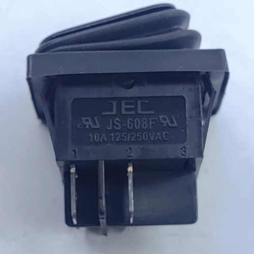 进口纯铜4脚防水硅胶罩船型JS608F开关脚2档黑色不带灯船型四脚
