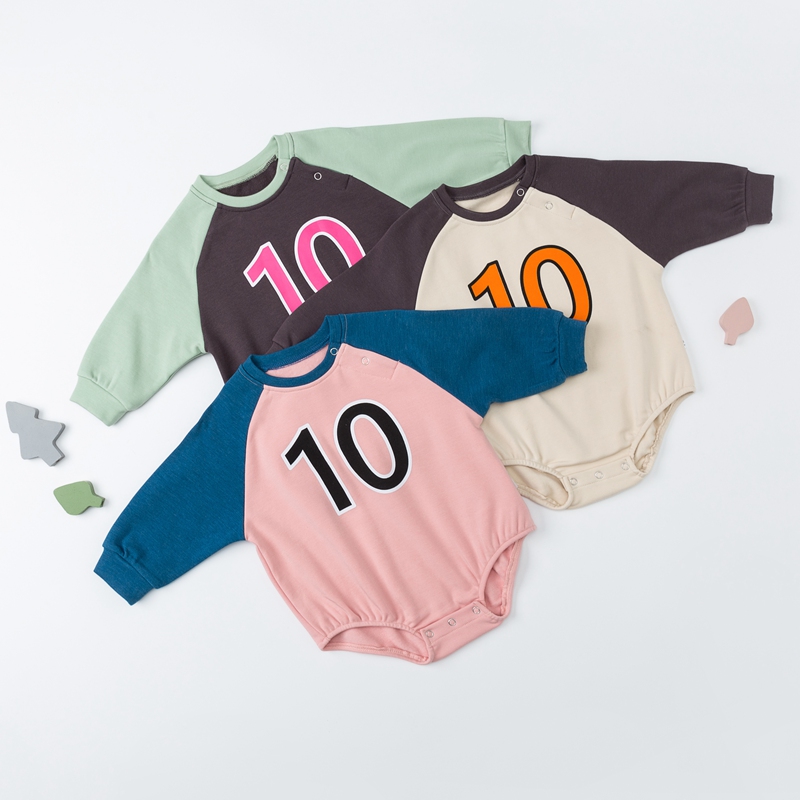 冬季长袖德绒加厚保暖婴儿连体衣