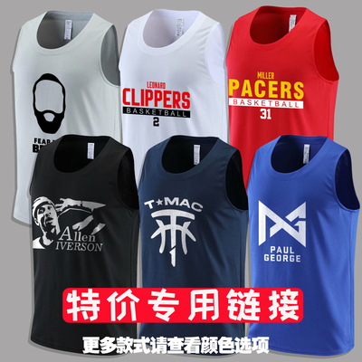 特价东契奇速干宽松训练服背心汤普森运动篮球衣健身罗斯上衣夏季