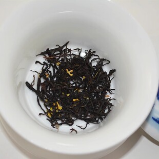 桂花茶深山野茶桂花红茶自制窨花香茶金寨桂花红茶散茶桂香茶高山