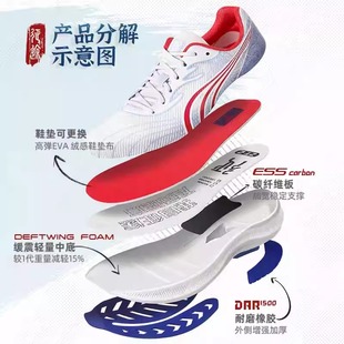 女运动鞋 透气碳板马拉松专业跑鞋 男征途2夏季 多威征途二代跑步鞋