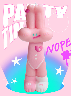 原创甜心兔呦可爱香薰蜡烛送礼房间助眠小众高级闺蜜七夕生日香氛