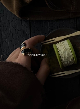 AnnieJewelry液态珐琅戒指两款