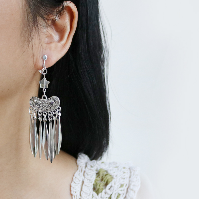 新中式国风流苏耳环女