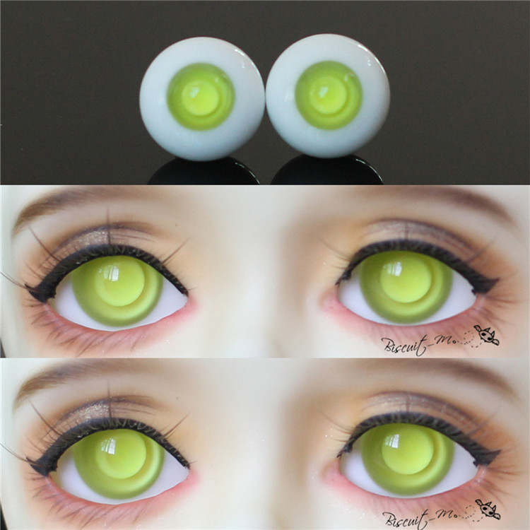 BJD娃娃眼睛青黄元气少女眼珠1/3