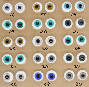 BJD娃娃眼睛1/4分6分娃迷你玻璃眼灰色棕色蓝色日常12mm仿真眼珠