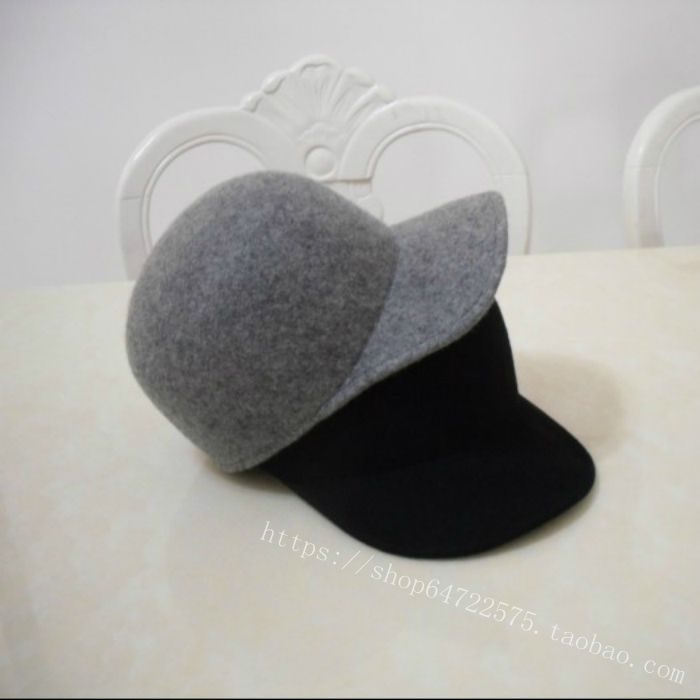 新款MALI同款羊毛呢棒球马术帽子STELLAMCCARTNEY走秀女礼帽包邮