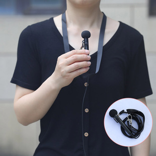 新款手持式通用有线耳麦克风小蜜蜂扩音器女教师老师上课专用配件