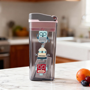 加拿大drink the box儿童吸管杯配件扁形喝水杯便携宝宝夏季