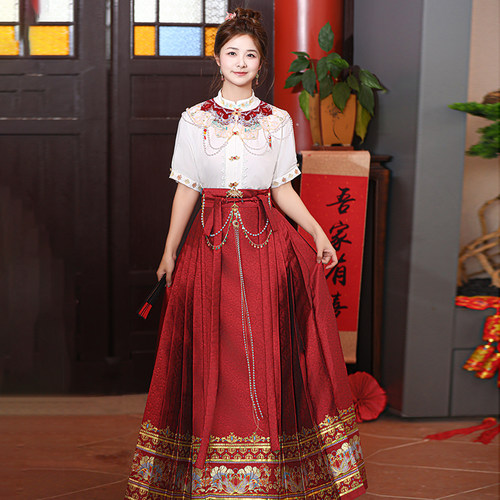 新中式大码织金敬酒服婚礼订婚服