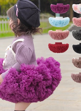 2025年新款儿童蓬蓬纱婴幼儿女宝公主裙生日tutu裙春秋半身裙短裙