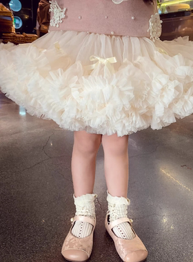 tutu裙女童短裙公主网纱半身裙洋气儿童兔兔裙婴儿宝宝舞蹈蓬蓬裙