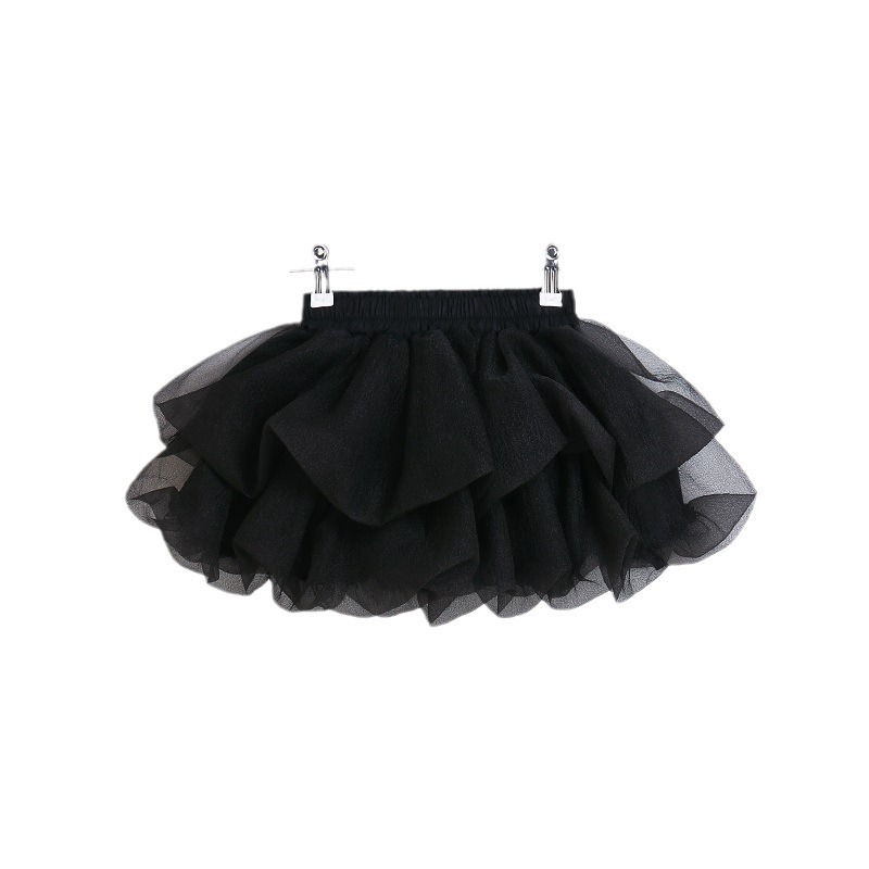 裤裙中大童女孩网纱安全裤泡泡纱短裙公主蓬蓬半身蛋糕裙女童夏装