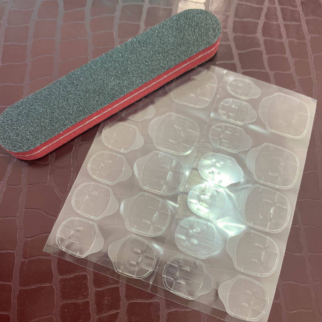 果冻胶贴 背胶 美甲贴片专用双面胶双面贴不伤手 可剥下